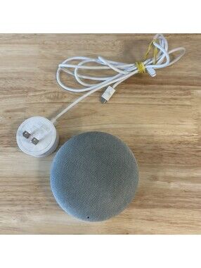 1x Google H0A Nest Home Mini Smart Voice Assistant Speaker W/ Cord Tested